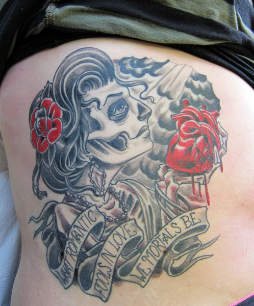 day of dead girl tattoo. Day of the Dead Girl Tattoo